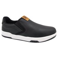 Slip On Infantil Molekinho Casual Menino - Preto e Branco