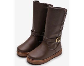 Bota Infantil Pé com Pé Guty Menina - Café