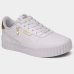 Tênis Infantil Puma Carina 3.0 Charm PS Menina - Branco e Dourado
