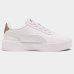 Tênis Infantil Puma Carina 3.0 Charm PS Menina - Branco e Dourado