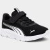 Tênis Puma Infantil FlexFocus Modern Velcro Unissex - Preto e Branco
