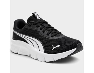 Tênis Puma Infantil FlexFocus Lite Modern Kids Menino - Preto e Branco