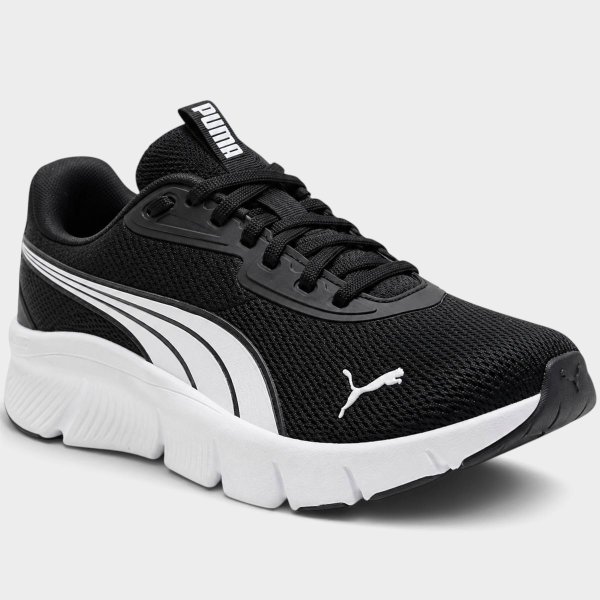 Tênis Puma Infantil FlexFocus Lite Modern Kids Menino - Preto e Branco