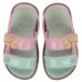 Sandália Infantil Zaxynina Fofinha - Rosa e Verde