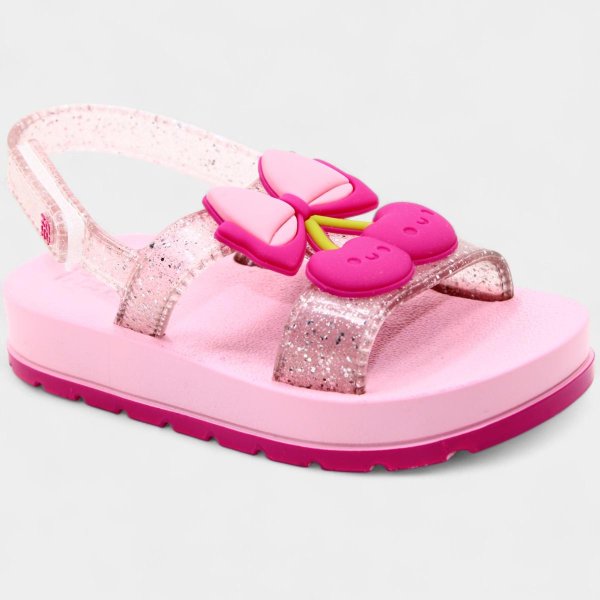 Sandália Infantil Zaxynina Cherry Menina - Rosa