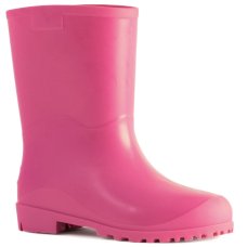 Bota Infantil PVC Casual Cano Médio Innpro Kids - Rosa