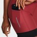 Bermuda Lupo LSport Run 7 Pocket Feminina - Vermelho e Preto