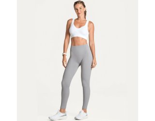 Calça Legging Lupo Sem Costura Canelada Feminina - Cinza