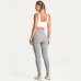 Calça Legging Lupo Sem Costura Canelada Feminina - Cinza