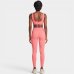 Calça Legging Lupo Sem Costura Canelada Feminina - Coral