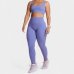 Calça Legging Lupo Sem Costura Canelada Feminina - Lilás