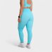Calça Legging Lupo Sem Costura Canelada Feminina - Verde Água