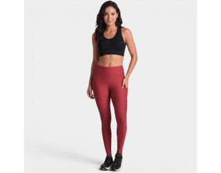 Calça Lupo Run 5 Pocket Feminina - Vermelho Escuro Calça Lupo Run 5 Pocket Feminina - Vermelho Escuro
