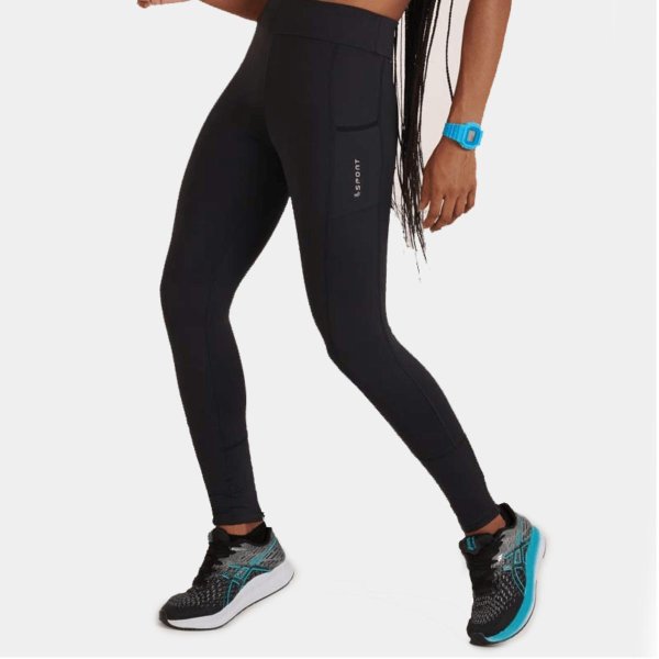 Calça Legging Lupo AF Run Pocket Feminina - Preto