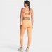 Calça Legging Lupo Seamless Ayra Feminina - Laranja e Cinza