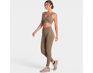 Calça Legging LSport Seamless Ondas Feminina - Marrom Calça Legging LSport Seamless Ondas Feminina - Marrom
