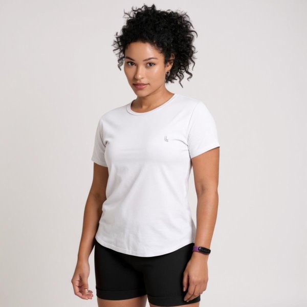 Camiseta Lupo Basic Feminina - Branco