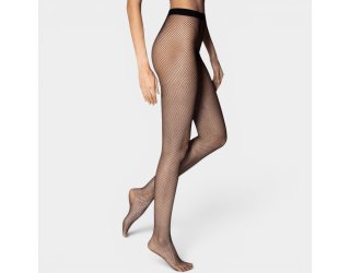Meia Calça Lupo Trend Arrastão Feminina - Preto