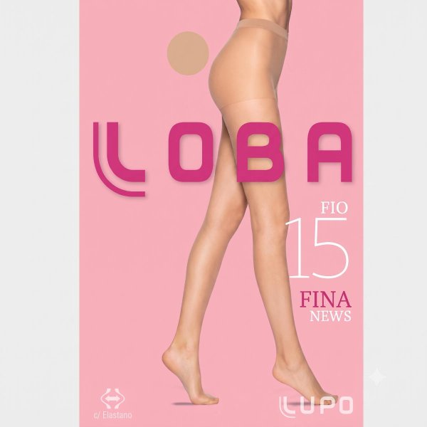 Meia Calça Lupo Loba Fio 15 New Fina - Natural
