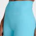 Short Legging Lupo Canelado Seamless - Verde Água