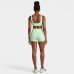 Short Legging Lupo Canelado Seamless - Verde Claro