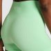 Short Legging Lupo Canelado Seamless - Verde Claro