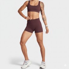 Short Legging Lupo Canelado Seamless - Vinho