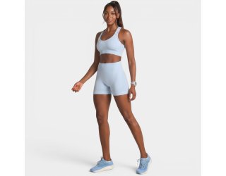 Short Lupo LSport Seamless Ondas Feminino - Azul Claro