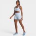 Short Lupo LSport Seamless Ondas Feminino - Azul Claro