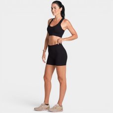 Short Lupo LSport Seamless Ondas Feminino - Preto