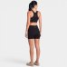 Short Lupo LSport Seamless Ondas Feminino - Preto