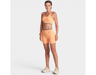 Short LSport Lupo Seamless Ayra Feminina - Laranja e Preto Short LSport Lupo Seamless Ayra Feminina - Laranja e Preto