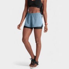 Short Lupo LSport Slim Running Feminina - Azul Claro