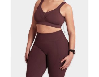 Top Esportivo Lupo Basic Canelado - Vinho