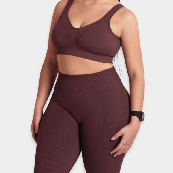 Top Esportivo Lupo Basic Canelado - Vinho