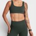 Top Lupo Seamless Basic Canelado Feminino - Verde Escuro