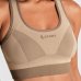 Top Lupo LSport Seamless Dupla Face Core Feminino - Bege e Marrom 