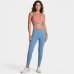 Top Lupo LSport Seamless Dupla Face Core Feminino - Laranja e Azul