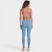 Top Lupo LSport Seamless Dupla Face Core Feminino - Laranja e Azul