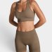 Top Lupo LSport Seamless Ondas Feminino - Marrom