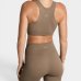 Top Lupo LSport Seamless Ondas Feminino - Marrom