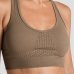 Top Lupo LSport Seamless Ondas Feminino - Marrom