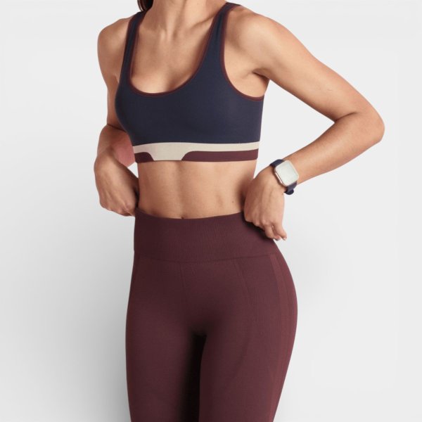 Top Esportivo Lupo LSport Seamless Dupla Face - Marinho e Vinho