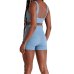 Top Lupo Seamless Basic Canelado Feminino - Azul Top Lupo Seamless Basic Canelado Feminino - Azul