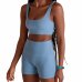 Top Lupo Seamless Basic Canelado Feminino - Azul Top Lupo Seamless Basic Canelado Feminino - Azul
