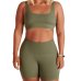 Top Lupo Seamless Basic Canelado Feminino - Verde