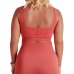 Top Lupo Sport Shine Seamless Feminino - Vermelho