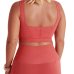 Top Lupo Sport Shine Seamless Feminino - Vermelho