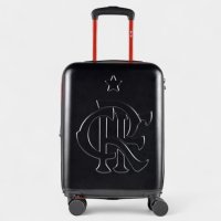 Mala de Bordo Bagaggio Flamengo CRF 20 Polegadas - Preto e Vermelho