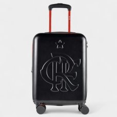 Mala de Bordo Bagaggio Flamengo CRF 20 Polegadas - Preto e Vermelho